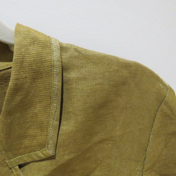 VINTAGE KENZO Linen Blend Lightweight Point Hem Blazer Academia Avant Garde - Picture 5 of 12